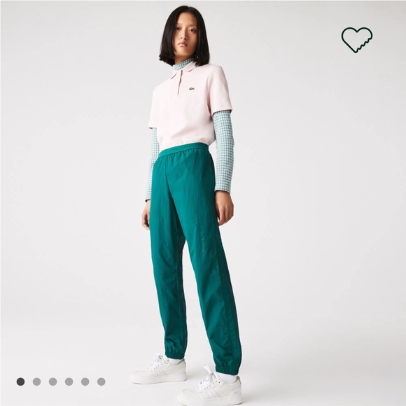 LACOSTE Women’s Lettered Waist Lightweight Sweatpants Size 36/US Small - Picture 1 of 14